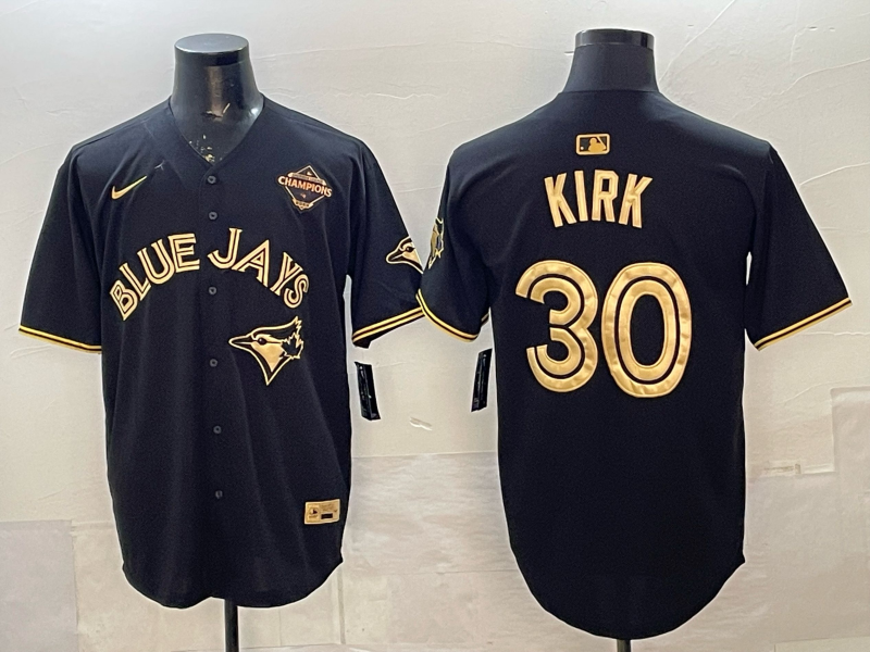 Men's Toronto Blue Jays Alejandro Kirk Black Player Jersey