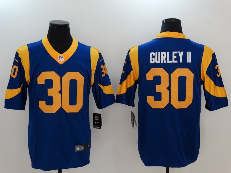 Men's Los Angeles Rams Todd Gurley II Blue Game Jersey