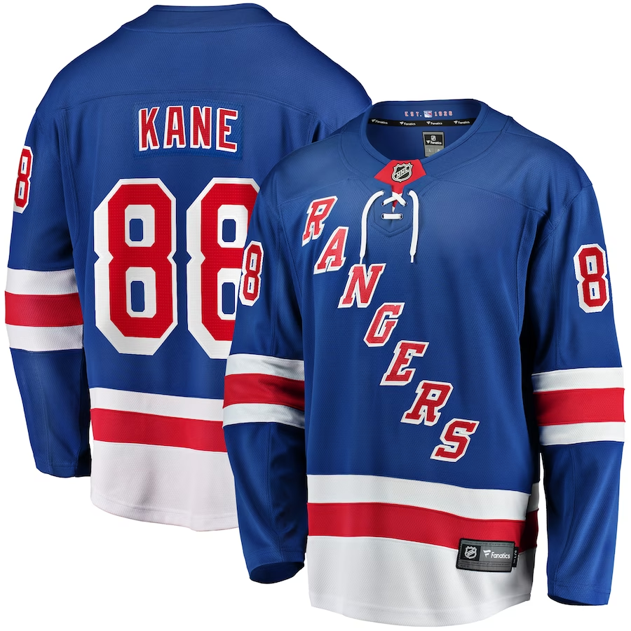 Men's New York Rangers Patrick Kane Blue Player Jersey