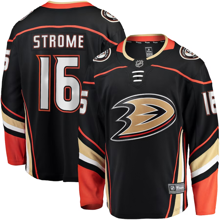 Men's Anaheim Ducks Ryan Strome Black Home Breakaway Jersey