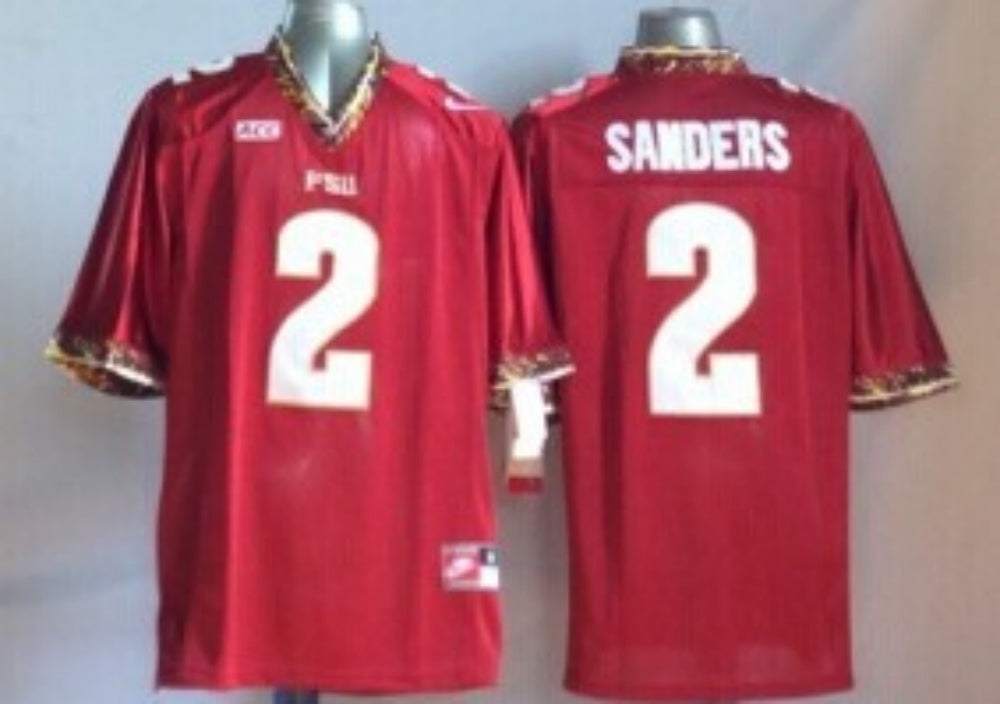 Men's Florida State Seminoles Deion Sanders Red Player Jersey