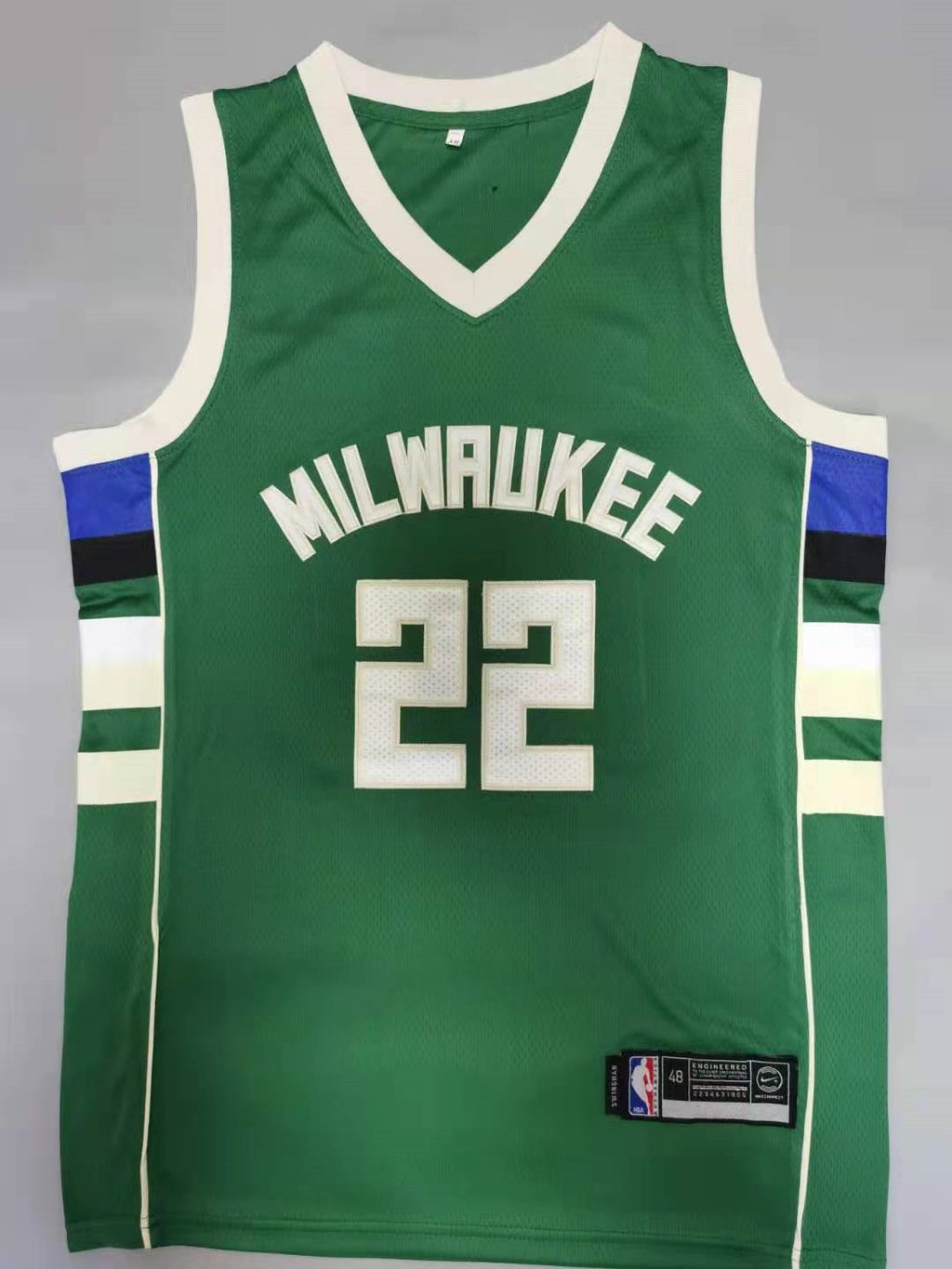 Men's Milwaukee Bucks Khris Middleton Green Fast Break Road Replica Jersey