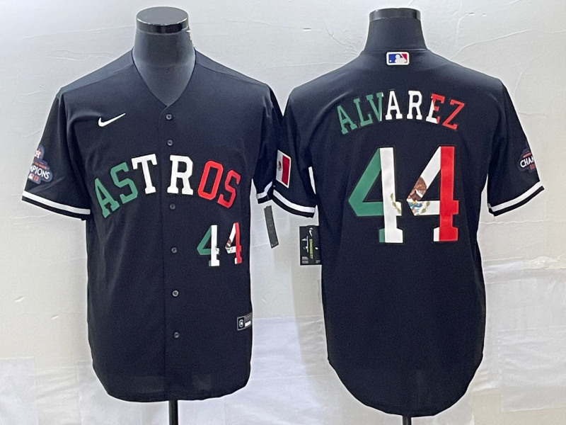 Men's Houston Astros Yordan Alvarez Black Alternate Replica Player Jersey
