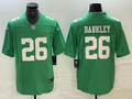 Men's Philadelphia Eagles Saquon Barkley Kelly Green Game Player Jersey