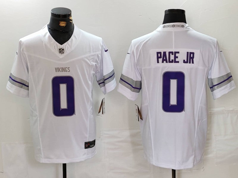 Men's Minnesota Vikings Ivan Pace Jr White Alternate Vapor F.U.S.E. Elite Player Jersey