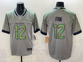 Men's Seattle Seahawks 12s Wolf Gray 2025 Rivalries Collection Limited Jersey