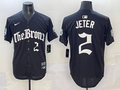 Men's New York Yankees Derek Jeter Black Team Player Jersey