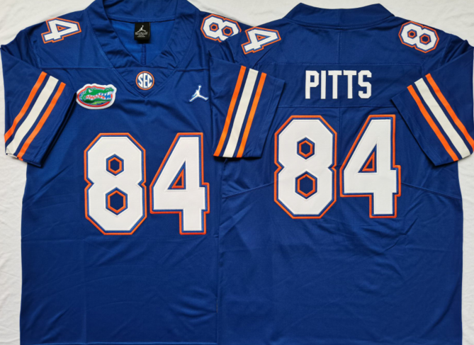 Men's Florida Gators Kyle Pitts Royal Player Game Jersey
