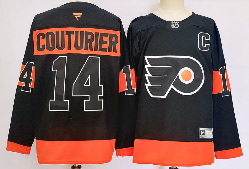 Men's Philadelphia Flyers Sean Couturier Fanatics Black Player Jersey