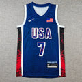 Men's 2024 USA Dream Team Kevin Durant Navy Authentic Player Jersey