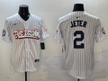 Men's New York Yankees Derek Jeter White Limited Player Jersey