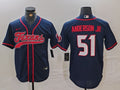 Men's Houston Texans Will Anderson Jr. Navy Player Jersey