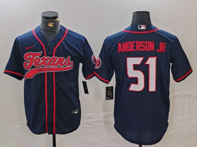 Men's Houston Texans Will Anderson Jr. Navy Player Jersey