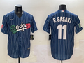 Men's Los Angeles Dodgers Roki Sasaki Royal Player Game Jersey