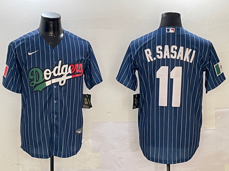 Men's Los Angeles Dodgers Roki Sasaki Royal Player Game Jersey