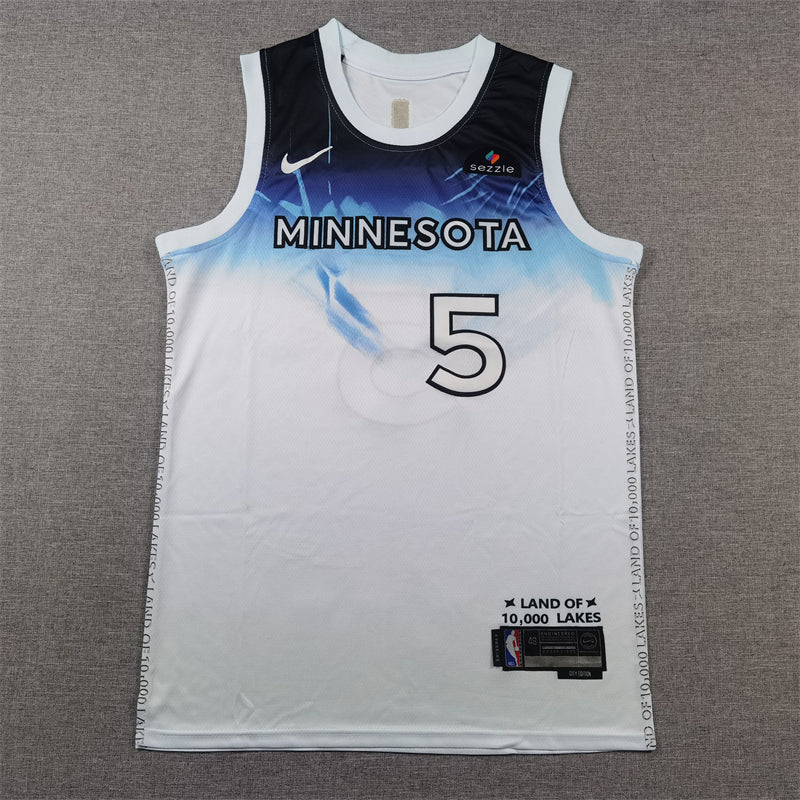 Men's Minnesota Timberwolves Anthony Edwards White 2024/25 Swingman Player Jersey - City Edition