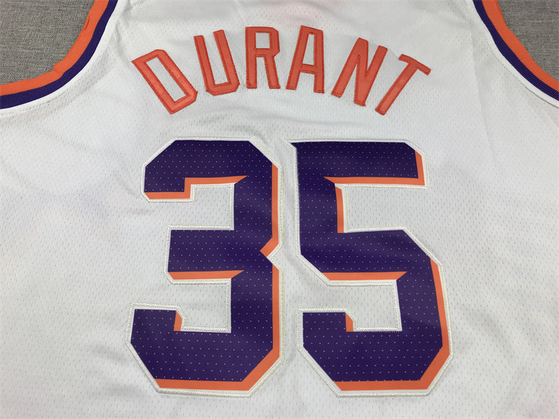 Men's Phoenix Suns Kevin Durant White 2023/24 Fast Break Replica Jersey - Association Edition