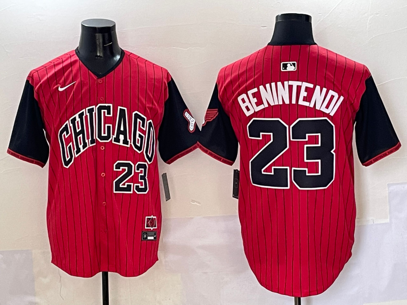 Men's Chicago White Sox Andrew Benintendi Red/Black 2025 City Connect Limited Player Jersey