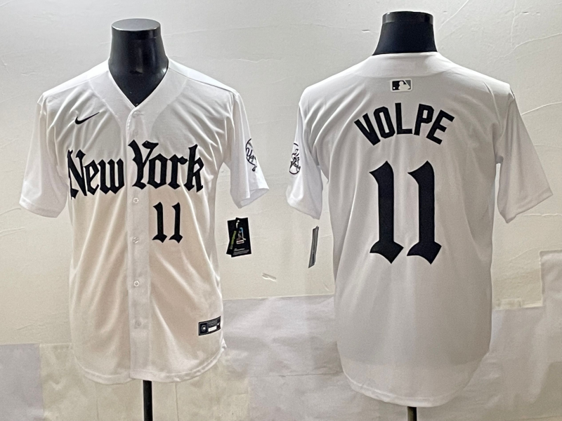 Men's New York Yankees Anthony Volpe White Alternate Limited Player Jersey