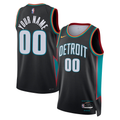 Men's Detroit Pistons Charcoal 2025/26 City Edition Swingman Custom Jersey