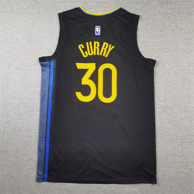 Men's Golden State Warriors Stephen Curry Black 2024/25 Swingman Jersey - Statement Edition