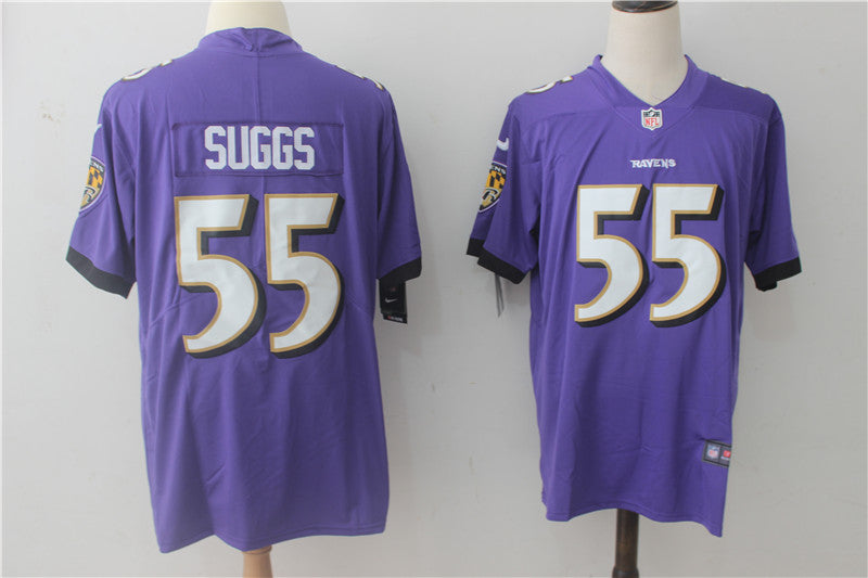 Men's Baltimore Ravens Terrell Suggs Purple Game Jersey