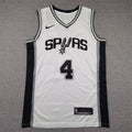 Men's San Antonio Spurs De'Aaron Fox White Swingman Jersey - Association Edition