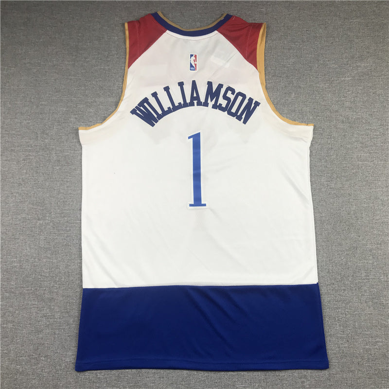 Men's New Orleans Pelicans Zion Williamson White 2020/21 Swingman Jersey