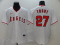 Men's Los Angeles Angels Mike Trout MLB White Sewn Baseball Jersey