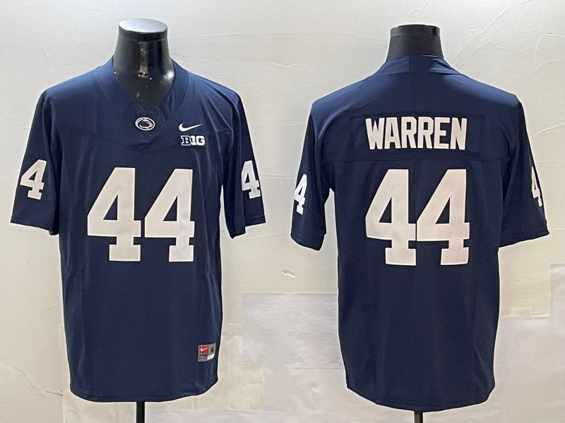 Men's Penn State Nittany Lions Tyler Warren Navy Alumni Game Jersey
