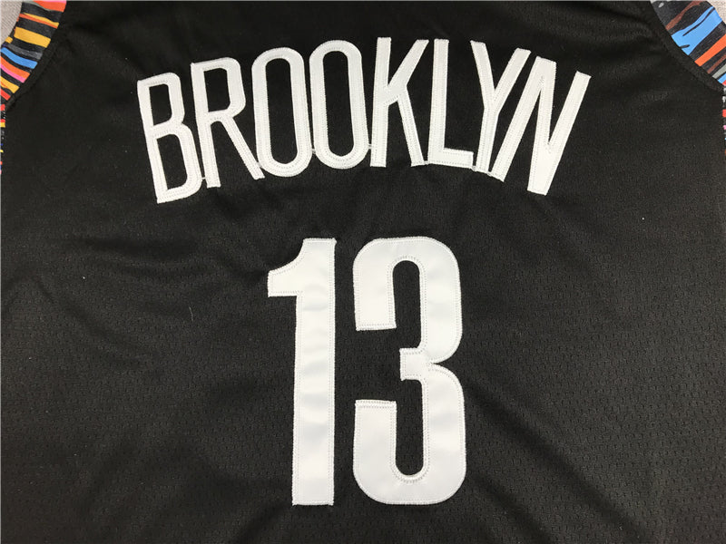 Men's Brooklyn Nets James Harden NBA Black Fashion Jersey - City Edition