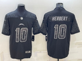 Men's Los Angeles Chargers Justin Herbert Black RFLCTV Limited Jersey