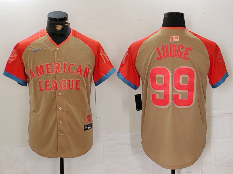 Men's American League Aaron Judge Cream 2024 MLB All-Star Game Limited Player Jersey