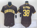 Men's San Diego Padres Jorge Alfaro Brown Stitched Jersey