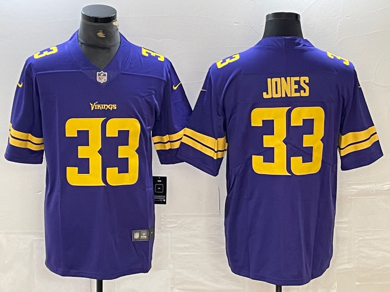 Men's Minnesota Vikings Aaron Jones Purple Vapor F.U.S.E. Limited Jersey