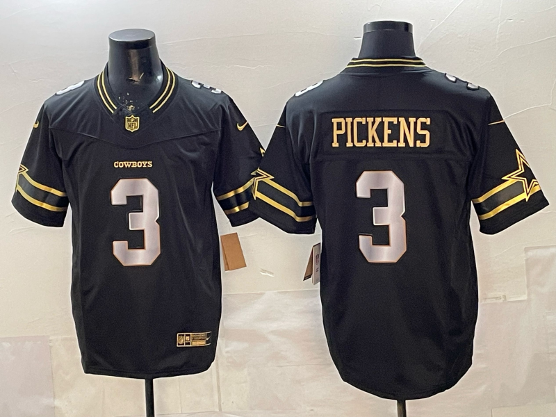 Men's Dallas Cowboys George Pickens Black Player Jersey