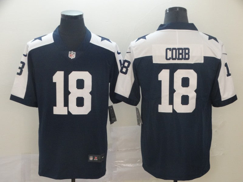 Men's Dallas Cowboys Randall Cobb Navy Game Jersey