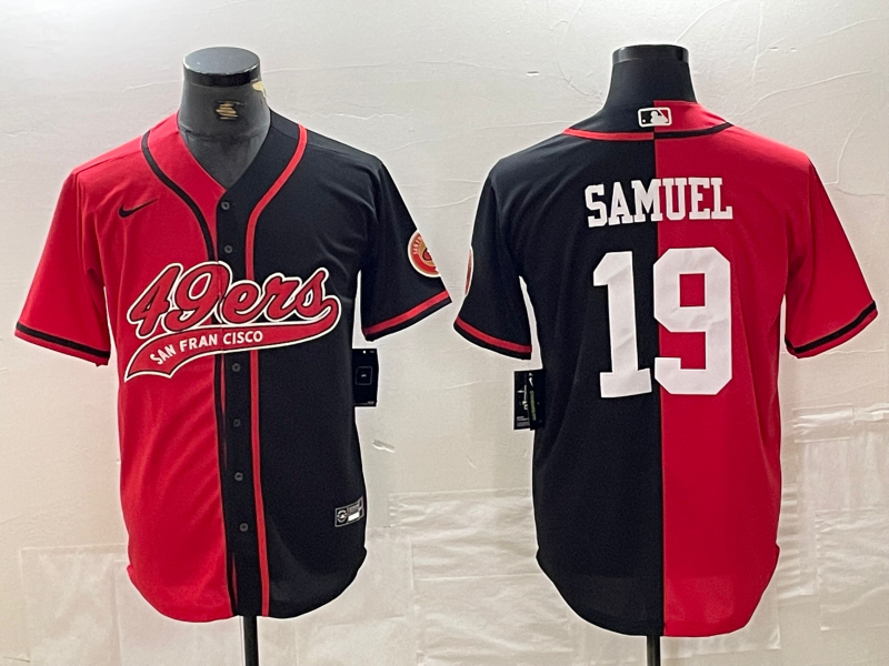 Men's San Francisco 49ers Deebo Samuel Red/Black Game Player Jersey Joint Edition