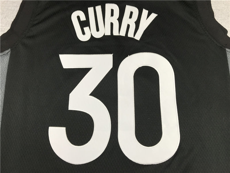 Men's Golden State Warriors Stephen Curry Black Swingman Jersey