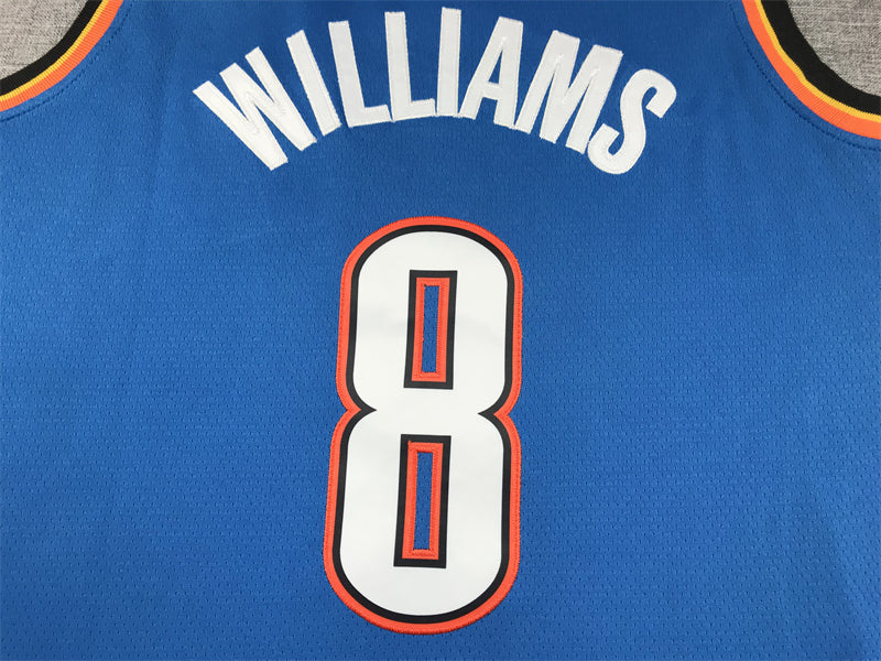 Men's Oklahoma City Thunder Jalen Williams Blue Swingman Jersey - Icon Edition