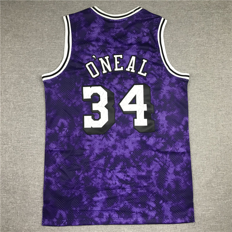 Men's Los Angeles Lakers Shaquille O'Neal Purple Galaxy Swingman Jersey