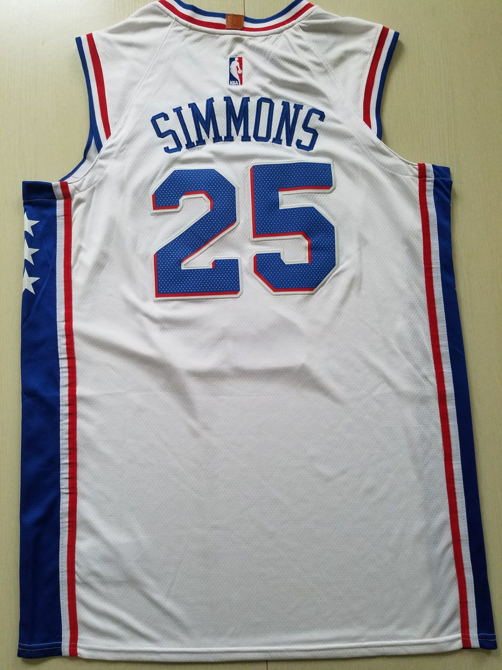 Men's Philadelphia 76ers Ben Simmons White Swingman Jersey