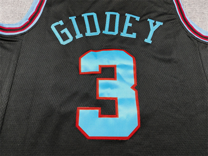 Men's Chicago Bulls Josh Giddey Black 2025/26 Swingman Jersey - City Edition