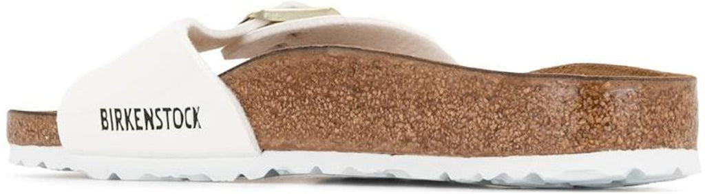 Birkenstock Madrid 1005310 Birko-Flor Patent Narrow Fit Patent White Sandals