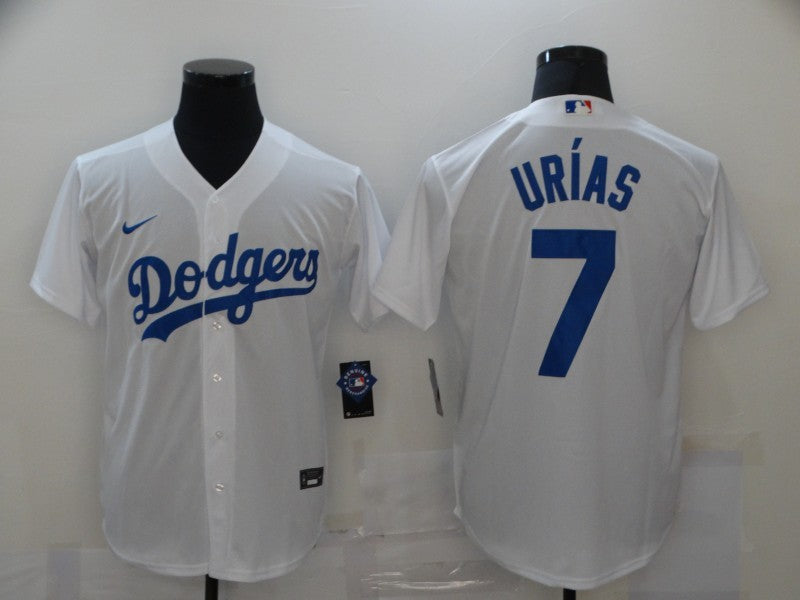 Men's Los Angeles Dodgers Julio Urias White Replica Baseball Jersey