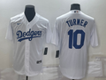 Men's Los Angeles Dodgers Justin Turner White Replica Baseball Jersey