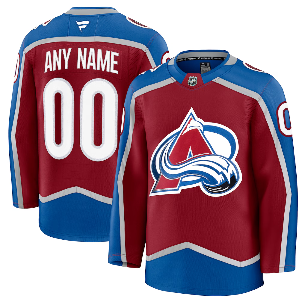 Men's Colorado Avalanche Fanatics Burgundy Home Premium Custom Jersey