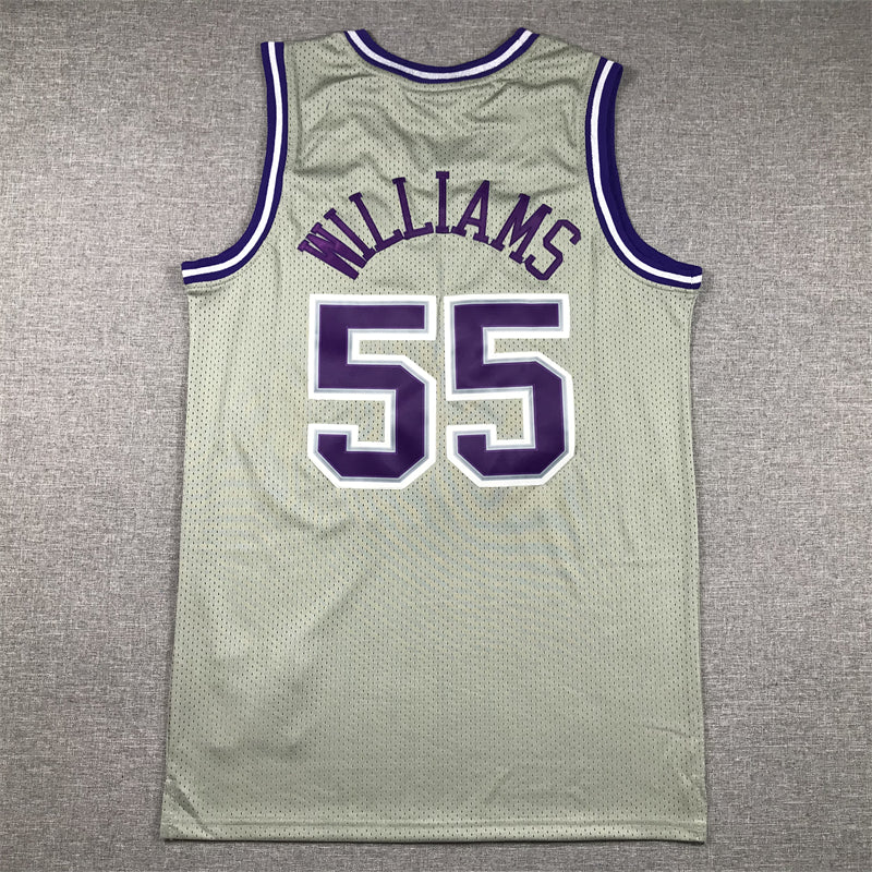 Men's Sacramento Kings Jason Williams Gray 2000/01 Hardwood Classics Swingman Jersey