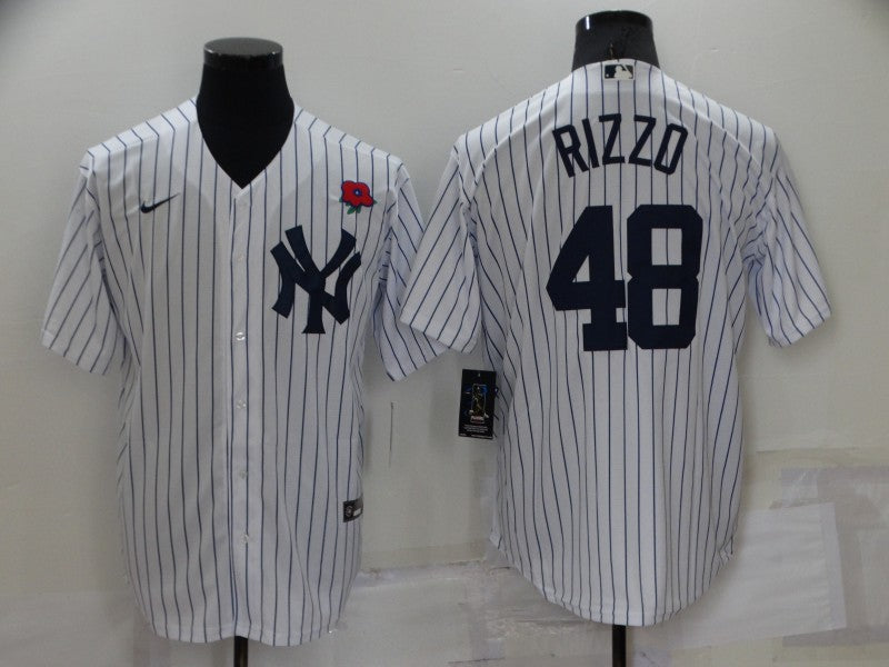 Men's New York Yankees Anthony Rizzo White Replica Player Jersey