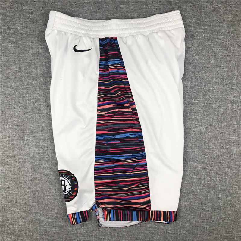 Men's Brooklyn Nets White City Edition Basketball Shorts